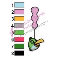 Angry Birds Embroidery Design 42